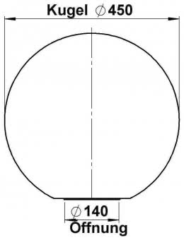 ALBE PMMA Kugeln Opal D=450mm   90260075 