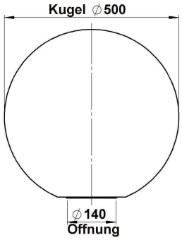 ALBE PMMA Kugeln, Opal, D = 500 90260076 