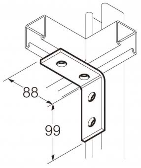 CABLO Winkelver. Tvz 4-Loch 99X88  SB504 