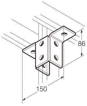 LEGR T-Ankerwinkel V4A C41X41     SB700S 