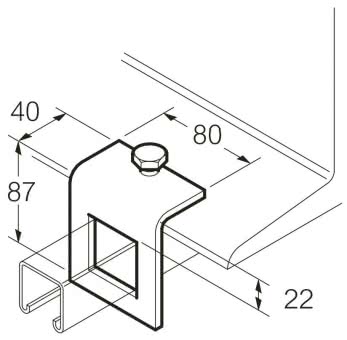 LEGR Trägerklemme Tvz 87X40      SC85241 