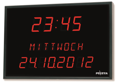 Peweta 83.516.551 LED-Digitaluhr 3-zlg 