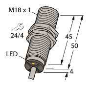 Turck Induktiver Sensor    BI8U-M18-AN6X 