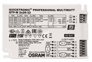 OSR Quicktronic QTP-M 2X26-32W/220-240 S 