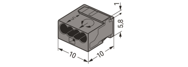 WAGO 243-204 MICRO-Verbindungsdosen- 