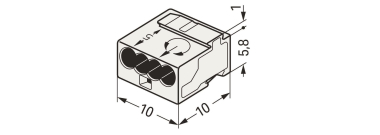 WAGO 243-144 MICRO-Verbindungsdosen- 