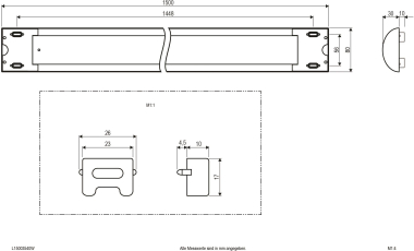 EVN LED-Anbauleuchte weiß     L15003540W 