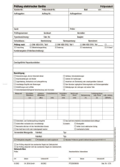 Beha Prüfprotokoll (50 Stk) FTC00001279D 