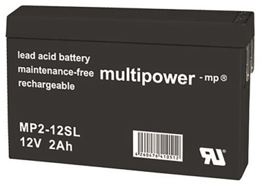 MULTIPOWER Bleiakku 12V 2Ah     MP2-12SL 