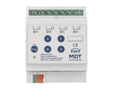 MDT AMS-0416.03 Schaltaktor 4-f 4TE REG 