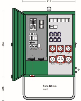 ET Verteilerschrank im   V 100N/A/6321-2 