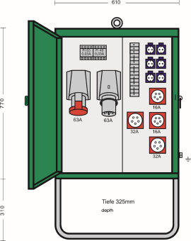 ET Endverteilerschrank    EV 63N/A/622-2 