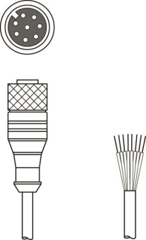 Leuze Anschlussltg.   KD S-M12-8A-P1-250 