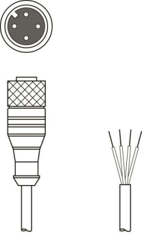 Leuze Anschlussltg.   KD U-M12-4A-P1-050 