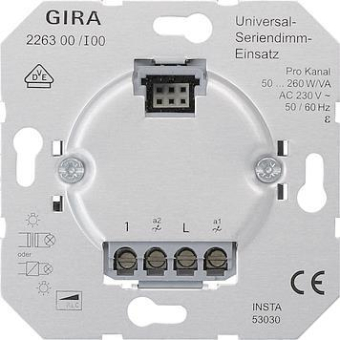 GIRA 226300 Dimmer Serien 2x50-210W 