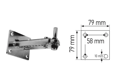 SOMFY Pfostenflansch K,          9014609 