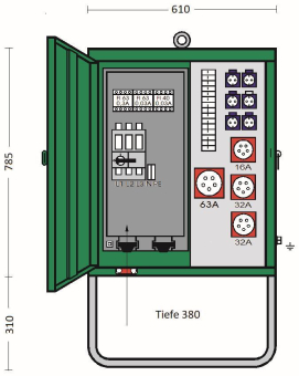 ET Verteilerschrank im    V 63N/A/6121-3 