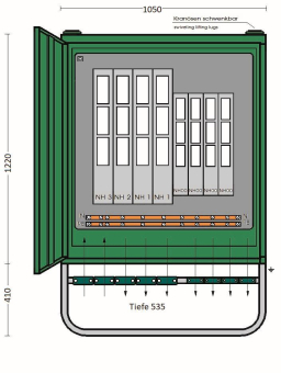 ET Gruppenverteilerschrank HV 630/421-LS 