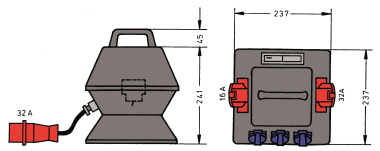 ET Steckdosenverteiler für      SV32/311 