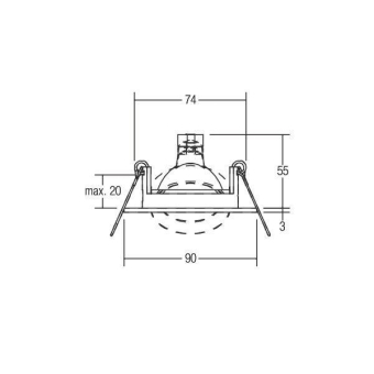 BRUM NV-Einbaustrahler          20353150 