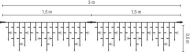 S&H LED-Ice Lite Flash 114 3x0,5m  59088 