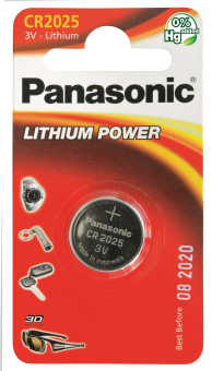 Panasonic Lithium Power      CR2025EL/1B 