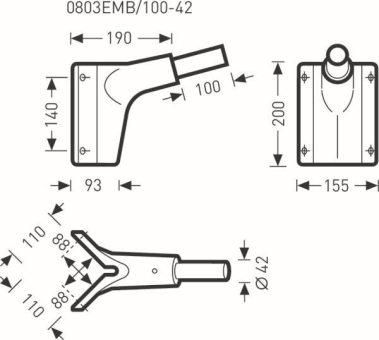       0803EMB/100-42 Eck-Mastbefg kpl 26 