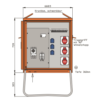 Walther Verteilerschrank 44kVA  WV0280R1 