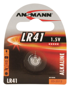 Ansmann Knopfzelle 1,5V LR41 1er   LR 41 