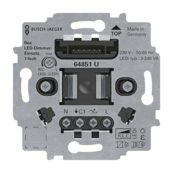 BJ LED-Tastdimmer-Einsatz flex   64851 U 