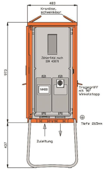 Walther Anschlussschrank 55 kVA   WA0011 