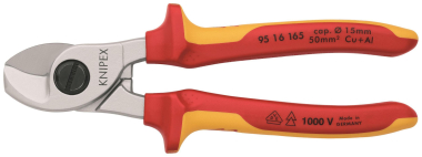 Knipex VDE-Kabelschere 165mm     9516165 