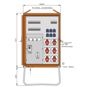 Walther Verteilerschrank       WV0432CR1 