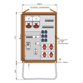 Walther Verteilerschrank 69kVA  WV0434R1 