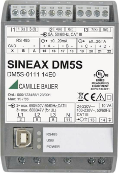  DM5S 230V 3U/3I RS-485 4 Analogausgänge 