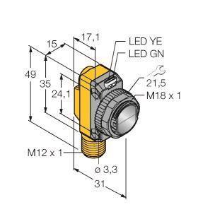 TURCK Opto Sensor Empfänger   QS18VP6RQ8 