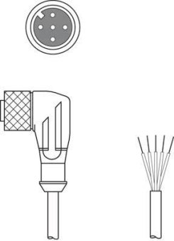 Leuze Anschlussltg.   KD U-M12-5W-P1-020 