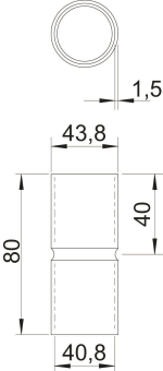 OBO SV40W G Stapa Steckmuffe o.Gewinde 