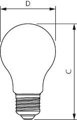 PHIL MAS LEDBulb UE 4-60W/830 E27 