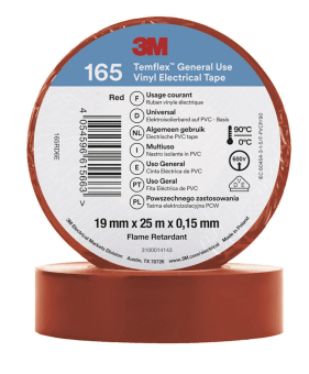 3M Temflex 19mmx25m Rot          165RD6E 