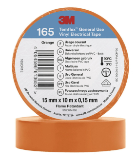 3M Temflex 15mmx10m Orange       165OR1E 