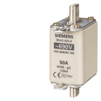 Siemens 3NA38226 NH00 63A 690VAC/250DC 