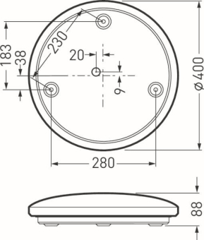 TRIL Wannenleuchte 2340 WD2 HFS  7376340 