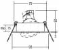 BRUM NV-Einbaustrahler GX5,3/50W 0069.25 