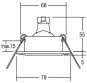 BRUM NV-Einbaustrahler 20/50W   00211703 