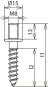 DEHN Holzschraube St/galZn m.     528850 