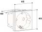 GGK Gerätemodul 45 Schuko 1fach     6960 