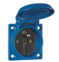 ABL Einbausteckdose blau IP54    1662052 