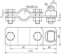 DEHN Anschlussschelle St/tZn      620011 