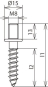 DEHN Holzschraube St/galZn m.     528850 